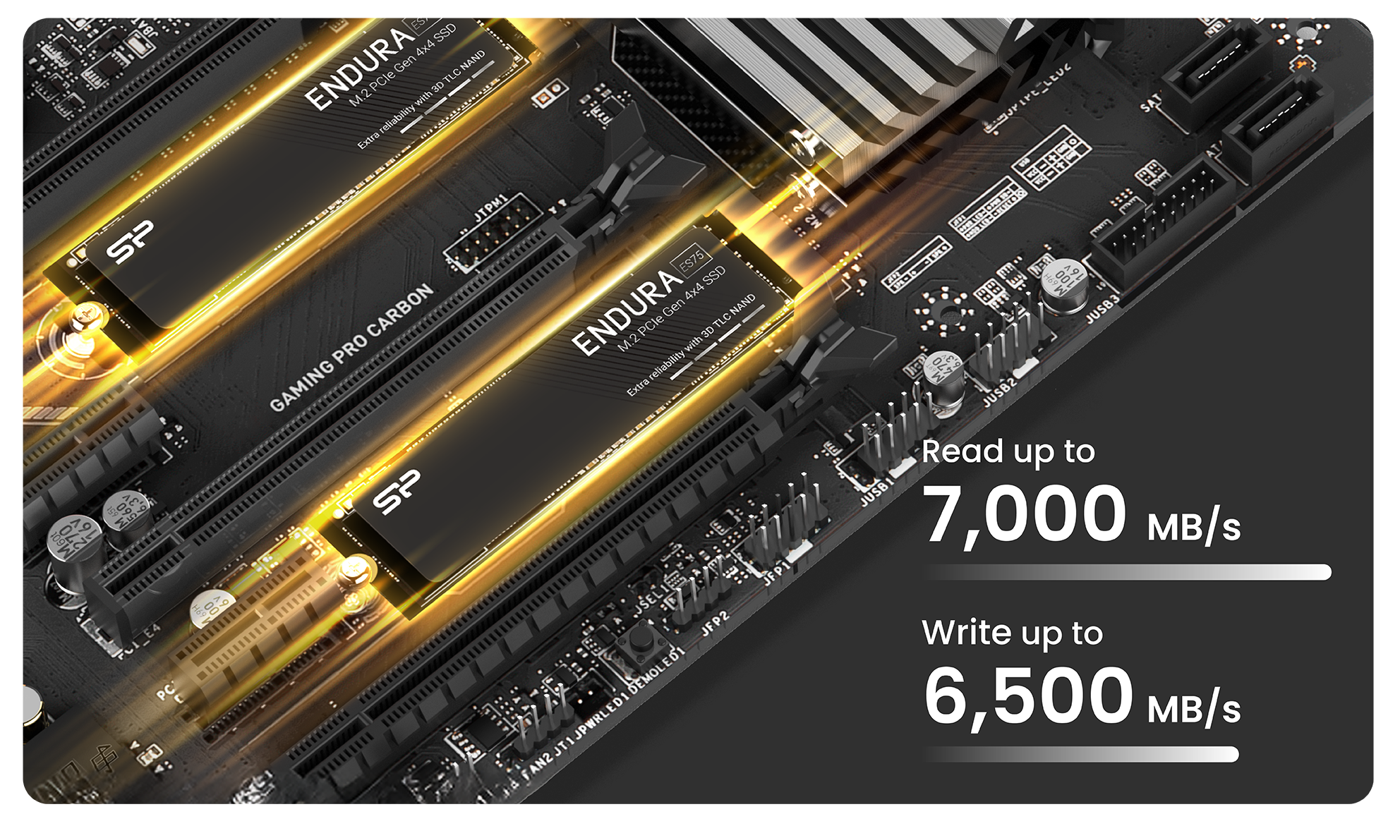 Silicon Power ES75 1TB TLC NVMe Gen4x4 M.2 2280 Internal Solid